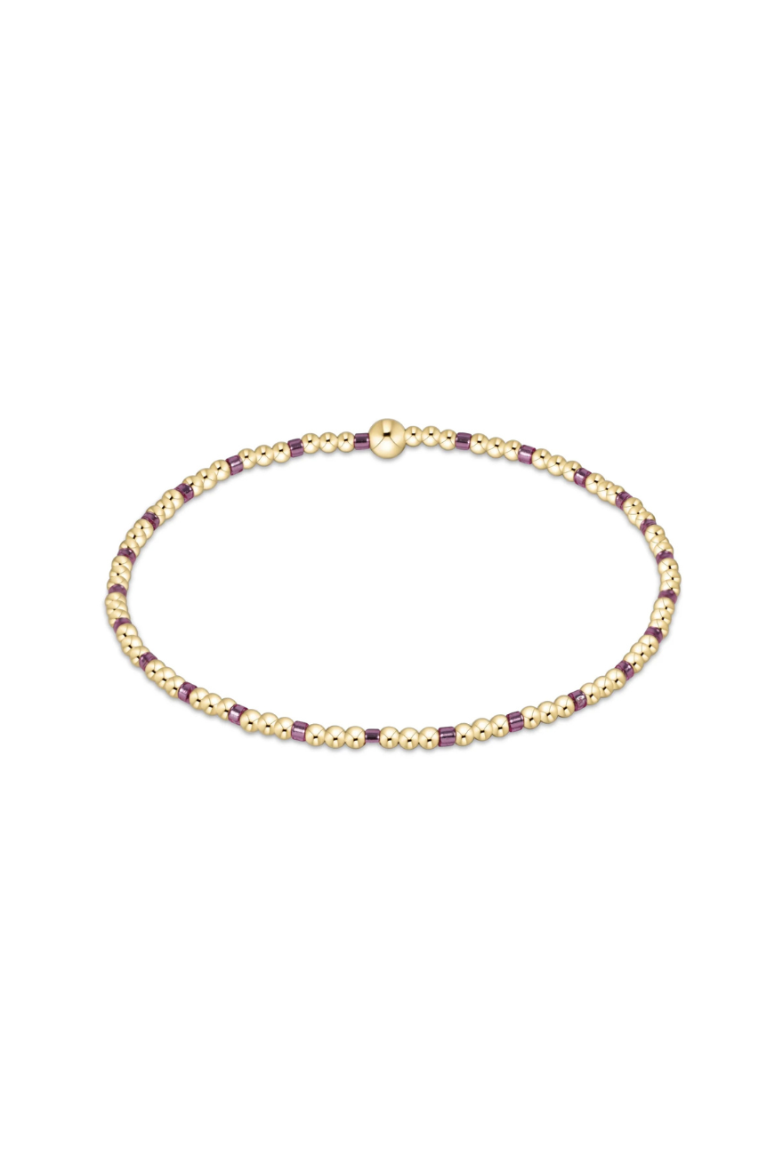 Enewton Hope Sincerity Pattern 2mm Bead Bracelet - Pink Metallic