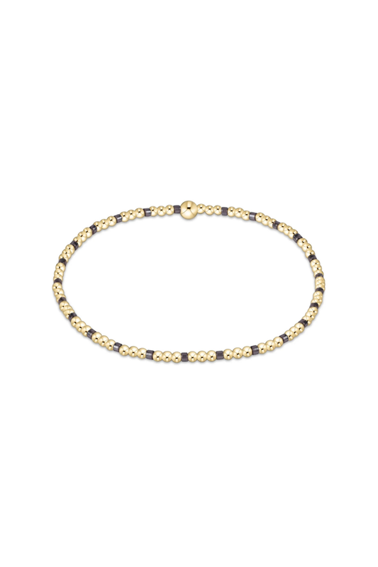 Enewton Hope Sincerity Pattern 2mm Bead Bracelet - Taupe With A Twist