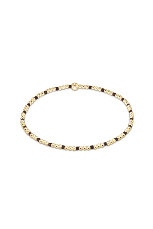 Enewton Hope Sincerity Pattern 2mm Bead Bracelet - Chocolate
