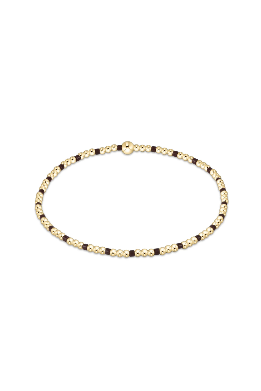 Enewton Hope Sincerity Pattern 2mm Bead Bracelet - Chocolate