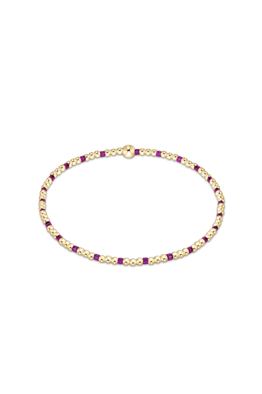 Enewton Hope Sincerity Pattern 2mm Bead Bracelet - Fuchsia