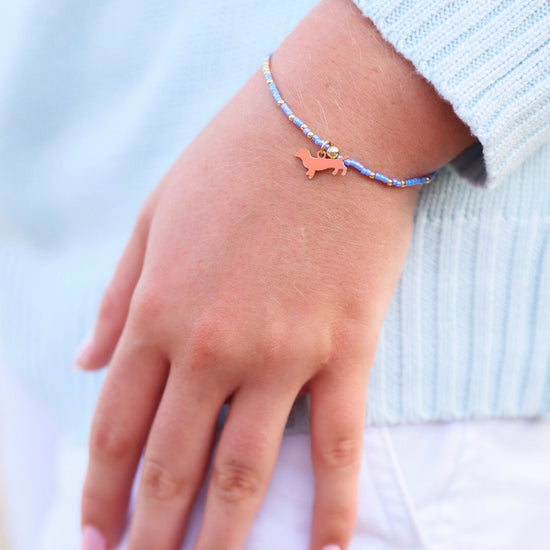 Enewton Hope Unwritten Bud Charm Bracelet - Bright Blue