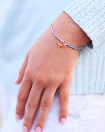 Enewton Hope Unwritten Bud Charm Bracelet - Bright Blue