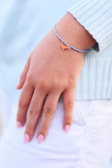 Enewton Hope Unwritten Bud Charm Bracelet - Bright Blue