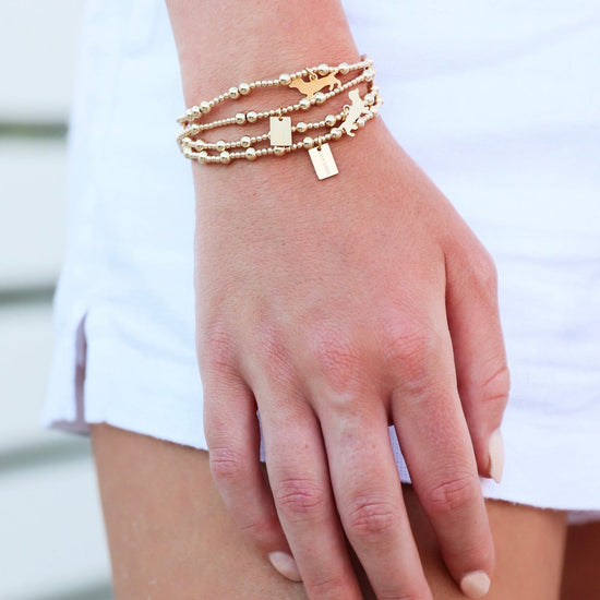 Enewton Hope Unwritten Bud Charm Bracelet - Gold The Seaside Style 