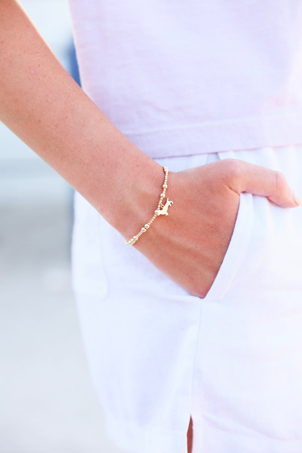 Enewton Hope Unwritten Bud Charm Bracelet - Gold The Seaside Style 