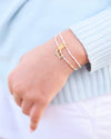 Enewton Hope Unwritten Bud Charm Bracelet - White Stack Seaside