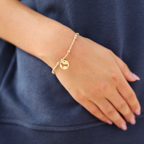 Enewton Hope Unwritten Bud the Dachshund Disc Bracelet Gold Seaside Florida 30A The Seaside Style