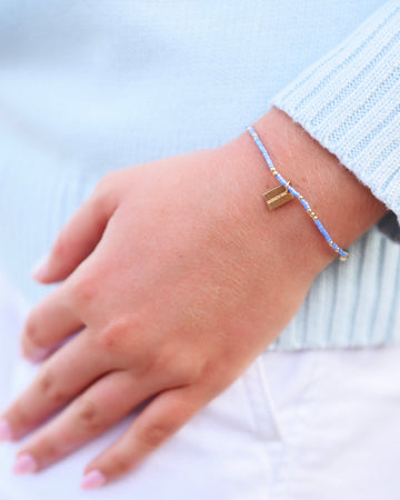 Enewton Hope Unwritten Seaside Tag Bracelet - Bright Blue