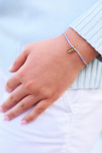 Enewton Hope Unwritten Seaside Tag Bracelet - Bright Blue