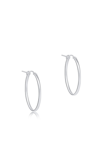 Enewton Oval Sterling 1" Hoop- Smooth