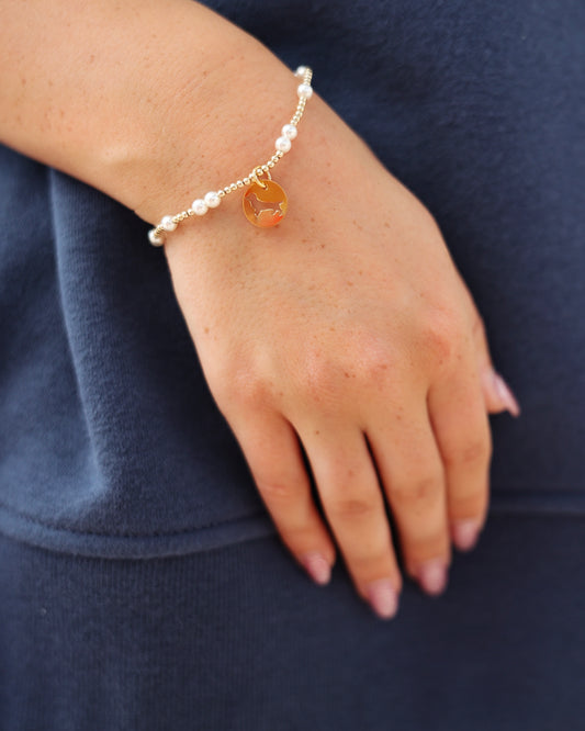 Enewton Pearl Hope Unwritten 4mm Bead Bracelet Bud the Dachshund Disc Seaside Florida 30A The Seaside Style