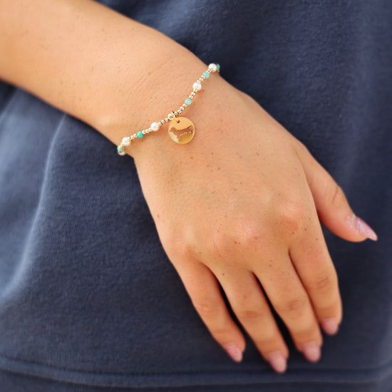 Enewton Pearl Sincerity 4mm Seaside Tag Gem Bracelet Amazonite Seaside Florida 30A The Seaside Style