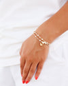 Enewton Pearl Sincerity Bud Charm and Seaside Tag Bracelet - Pink Opal