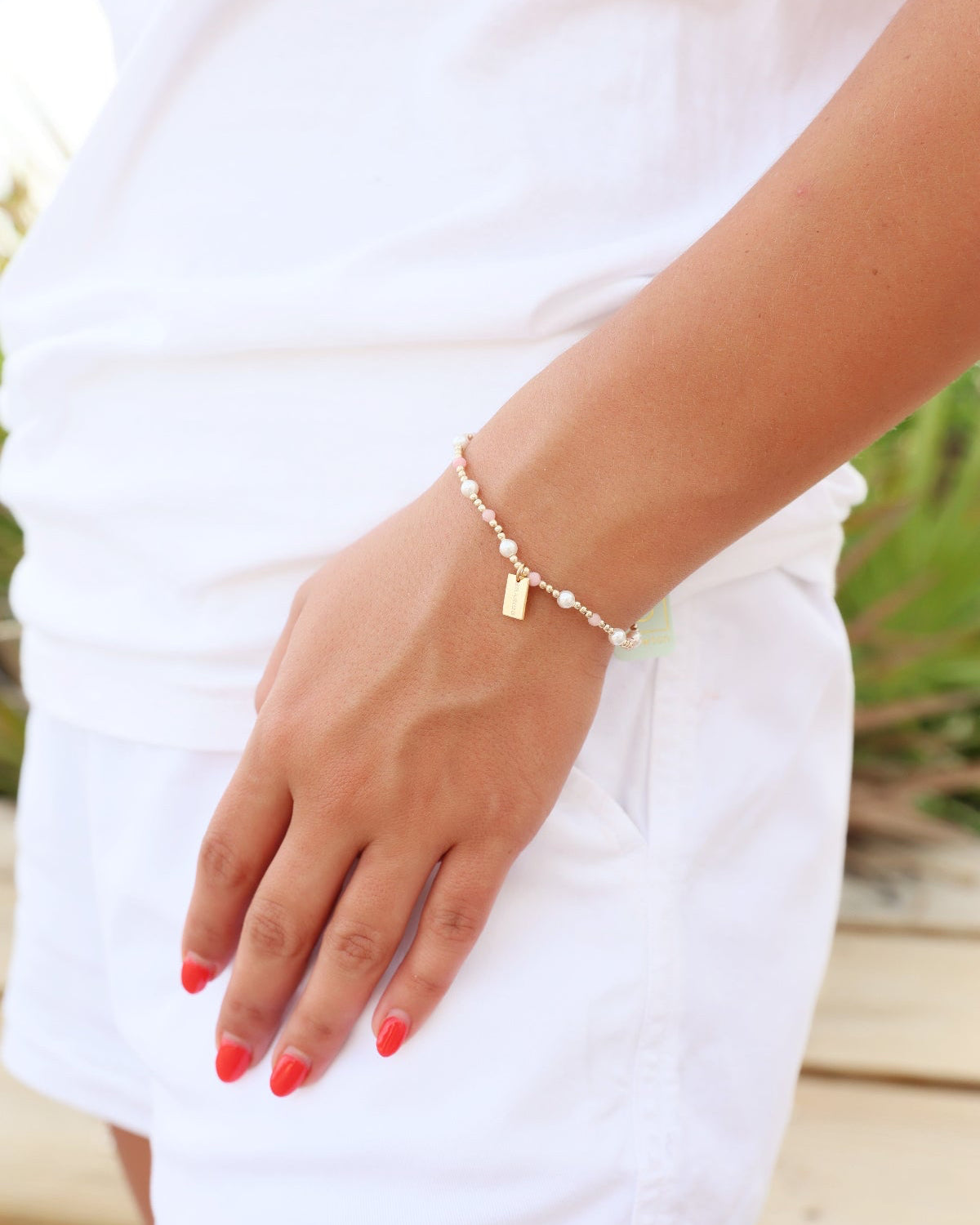 Enewton Pearl Sincerity Seaside Tag Bracelet - Pink Opal – The