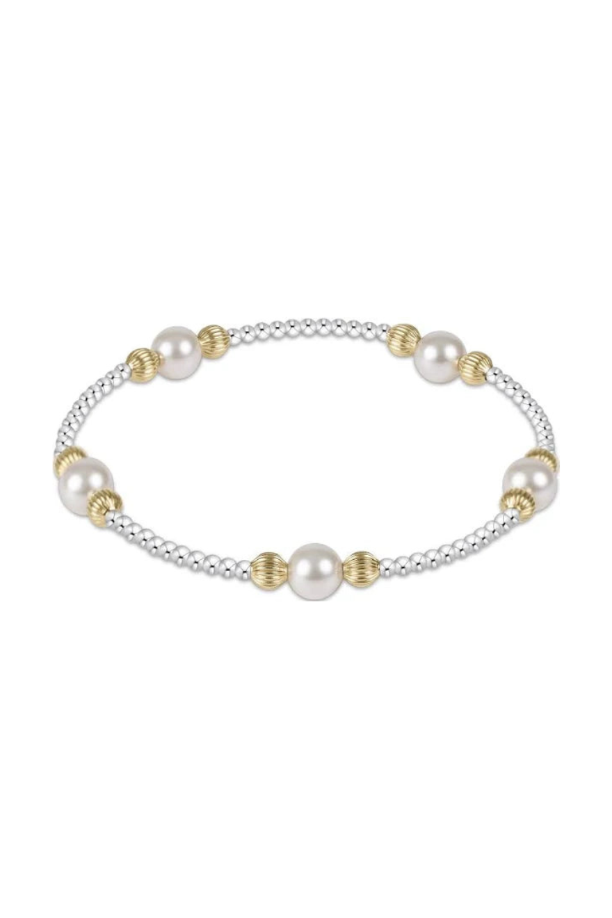 Enewton Purpose Dignity Pearl 6mm Bead Bracelet - Mixed Metal