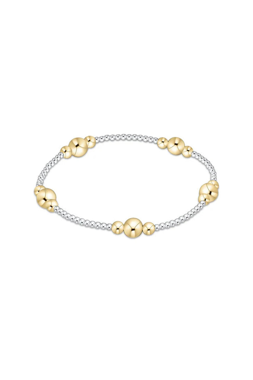 Enewton Purpose Gold 6mm Bead Bracelet - Mixed Metal