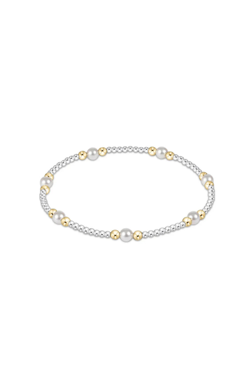 Enewton Purpose Pearl 4mm Bead Bracelet - Mixed Metal