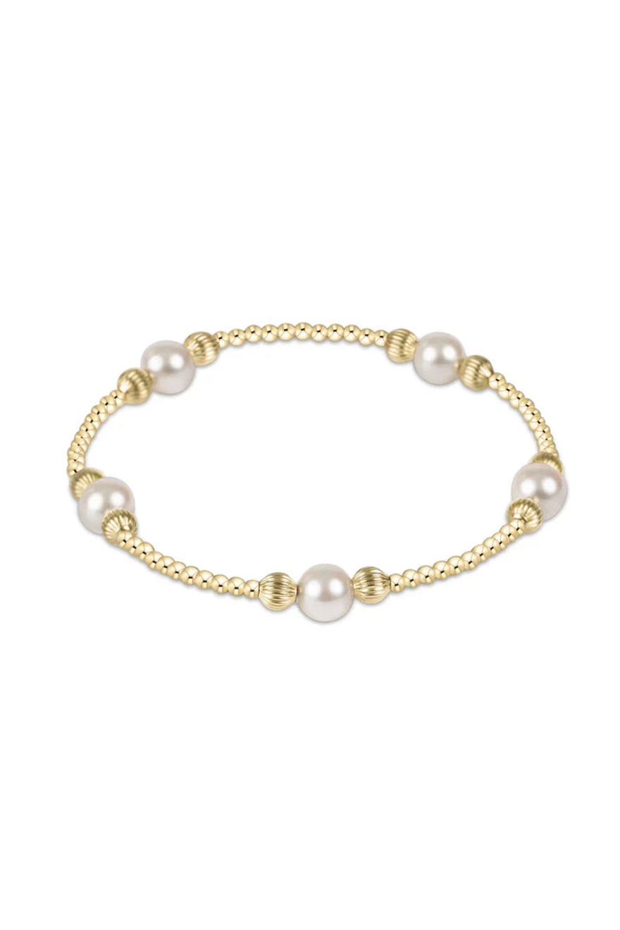 Enewton Purpose Pearl 6mm Bead Bracelet - Dignity