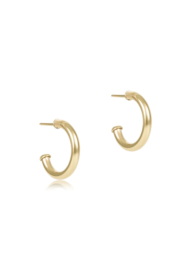 Enewton Round Gold 0.5" Post Hoop - 2mm - Smooth