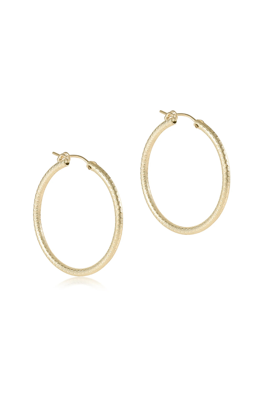 Enewton Round Gold 1.25" Hoop - Textured