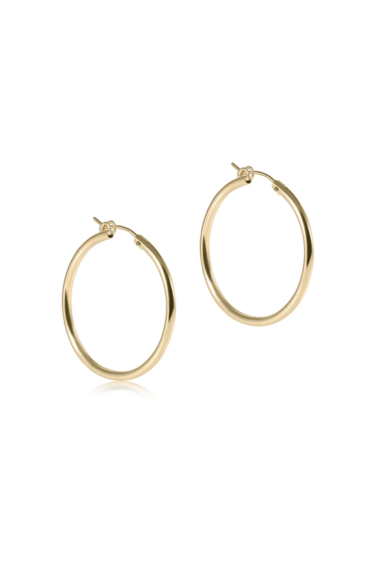 Enewton Round Gold 1.25" Hoop - Smooth