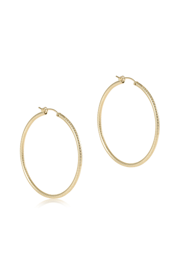 Enewton Round Gold 2" Hoop - Textured