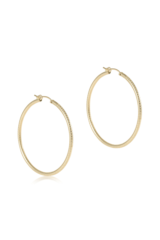 Enewton Round Gold 2" Hoop - Textured