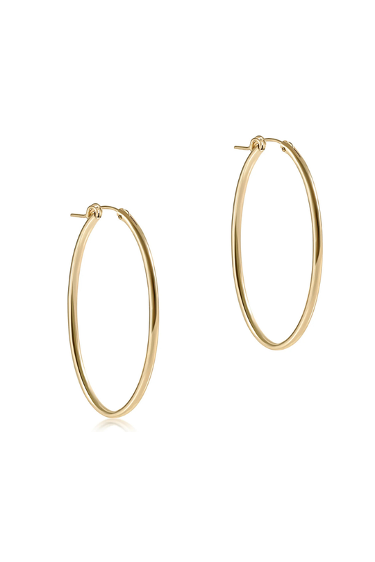 Enewton Round Gold 2" Hoop - Smooth