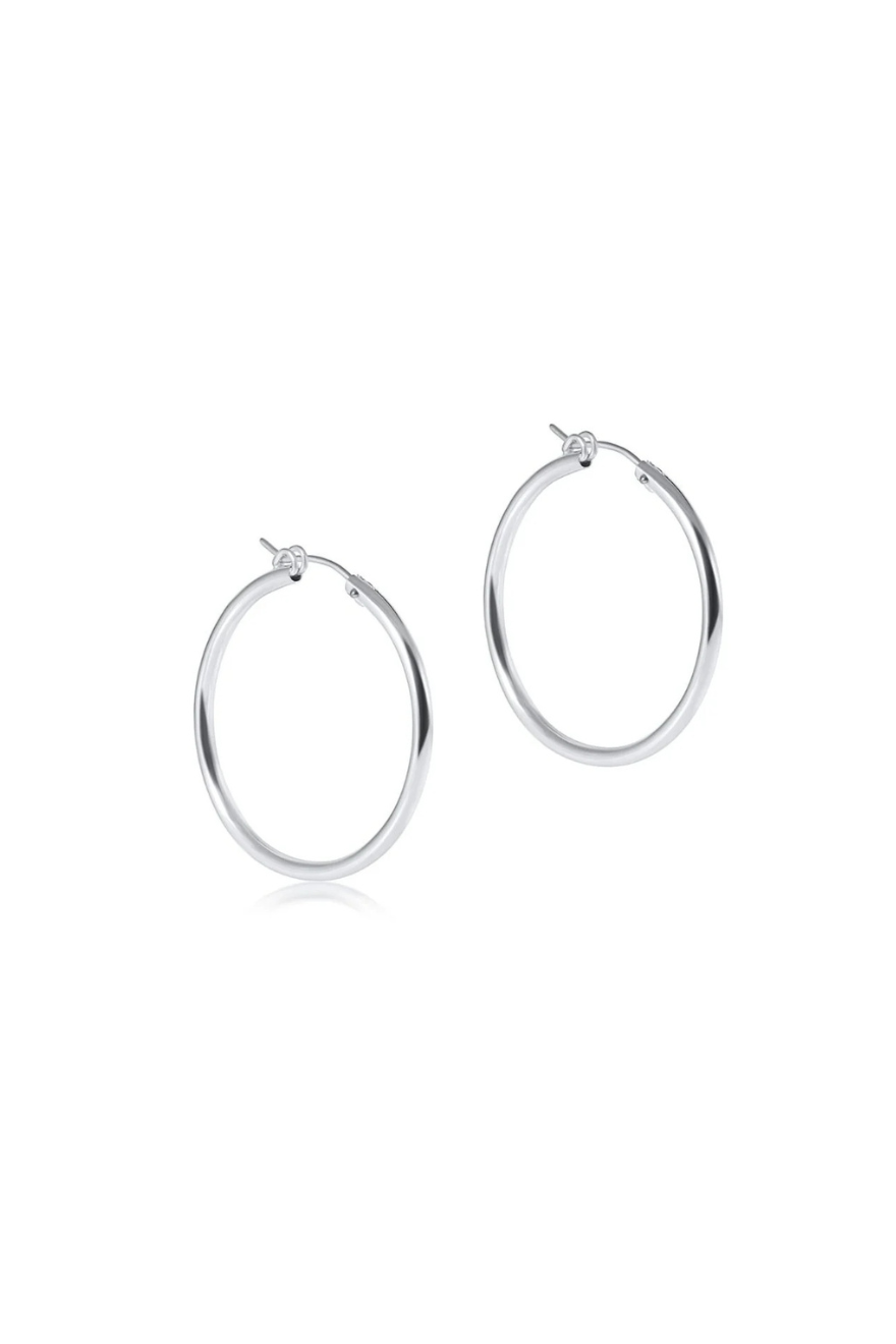 Enewton Round Sterling 1.25" Hoop - Smooth