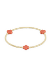 Enewton Signature Cross Gold Pattern 2mm Bead Bracelet Coral 30A Seaside Florida Cabana