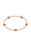 Enewton Signature Cross Small Gold Pattern 2mm Bead Bracelet Coral Seaside Florida Cabana 30A