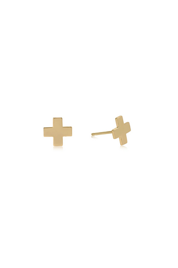 Enewton Signature Cross Stud - Gold
