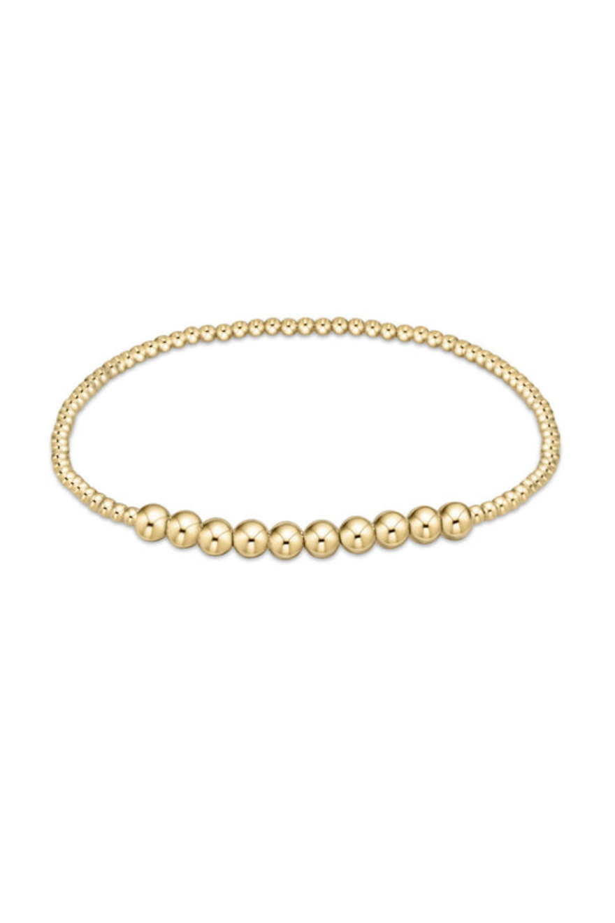 Enewton Classic Gold Beaded Bliss 2mm Bead Bracelet - 4mm Gold