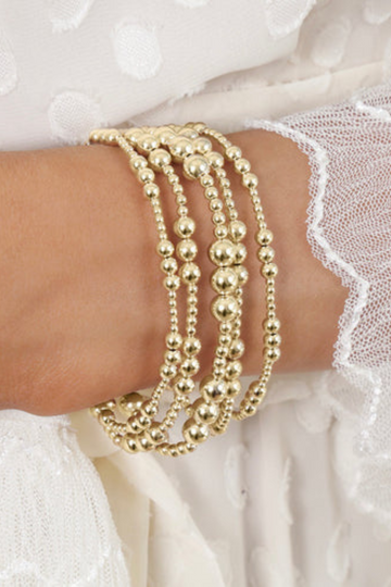 Enewton Classic Joy Pattern 4mm Bead Bracelet - Gold