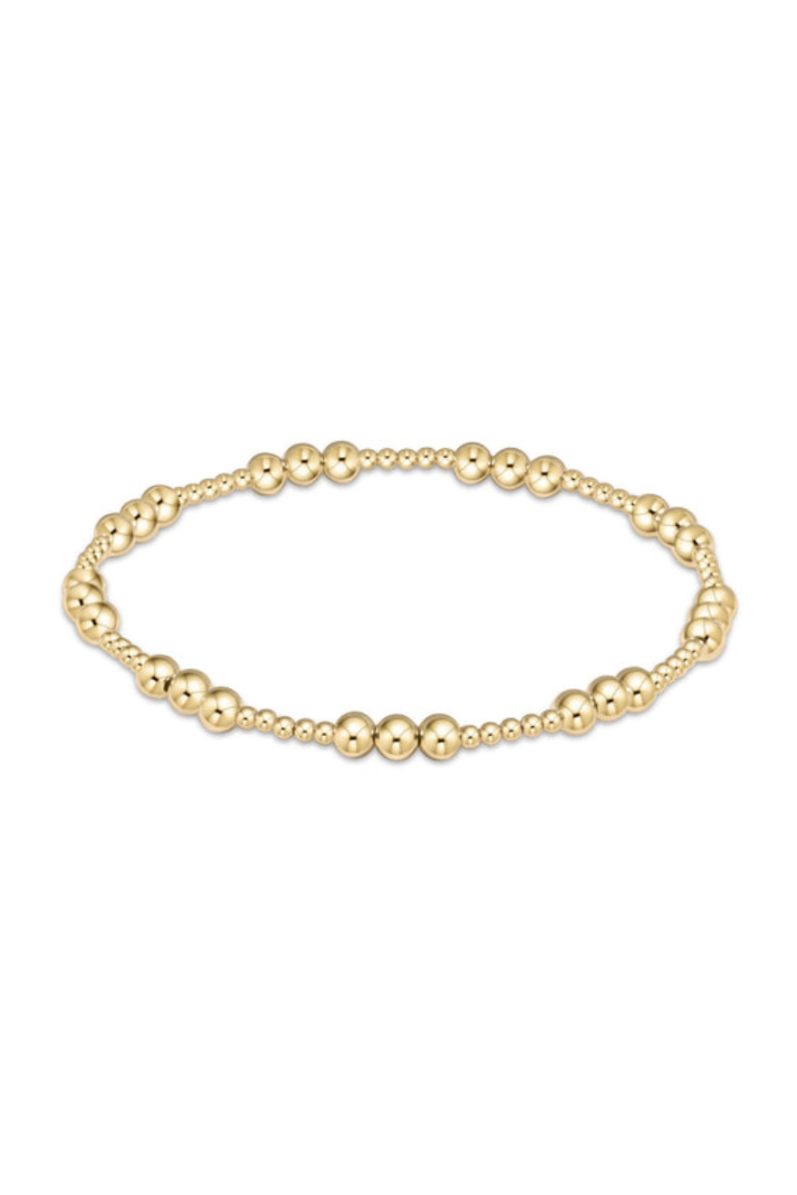 Enewton Classic Joy Pattern 4mm Bead Bracelet - Gold