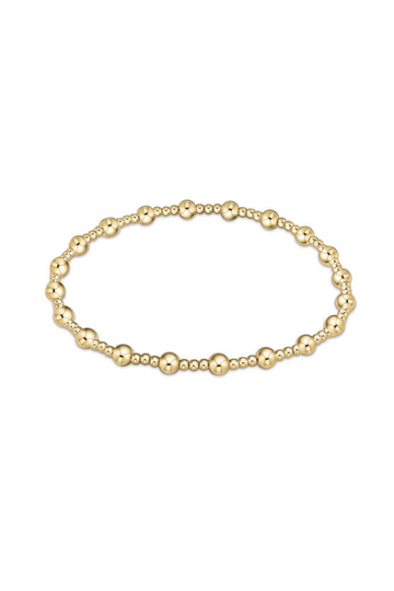 Enewton Classic Sincerity Pattern 4mm Bead Bracelet - Gold