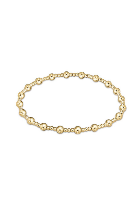 Enewton Classic Sincerity Pattern 4mm Bead Bracelet - Gold