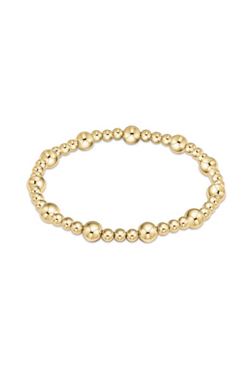 Enewton Classic Sincerity Pattern 6mm Bead Bracelet - Gold