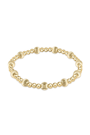 Enewton Dignity Sincerity Pattern 6mm Bead Bracelet - Gold