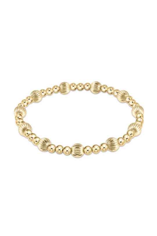 Enewton Dignity Sincerity Pattern 6mm Bead Bracelet - Gold