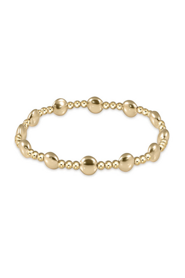 Enewton Honesty Gold Sincerity Pattern 6mm Bead Bracelet - Gold