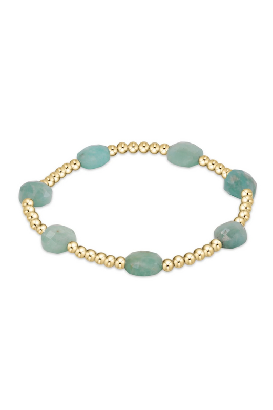 Enewton Admire Gold 3mm Bead Bracelet - Amazonite