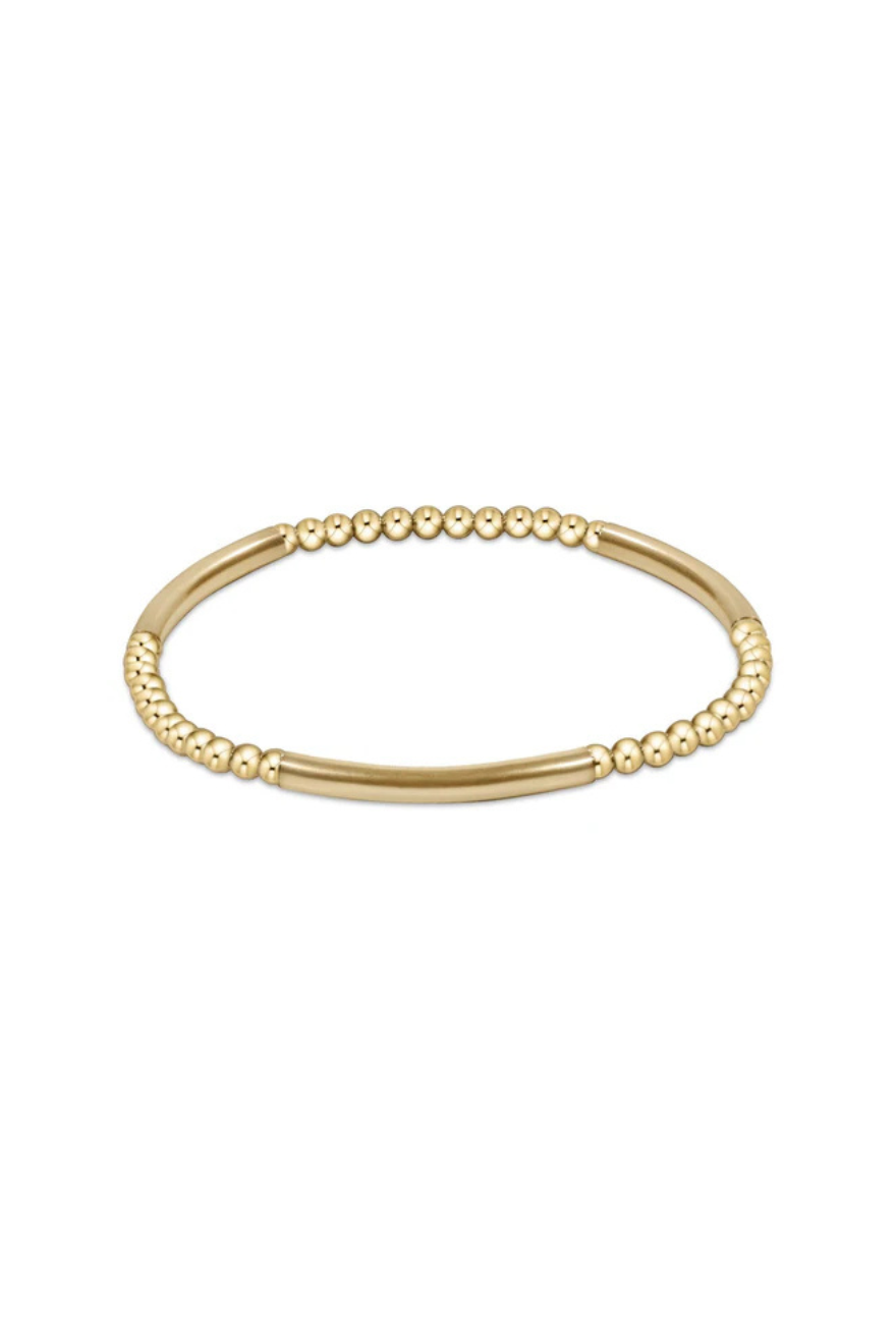Enewton Bliss Bar Gold Pattern 3mm Bead Bracelet - Gold – The Seaside Style