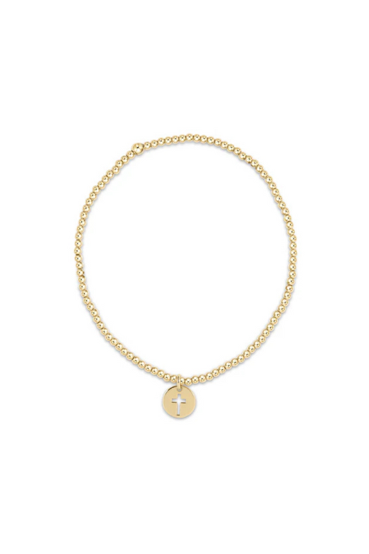 Enewton Classic Gold 2mm Bead Bracelet - Blessed Small Gold Disc