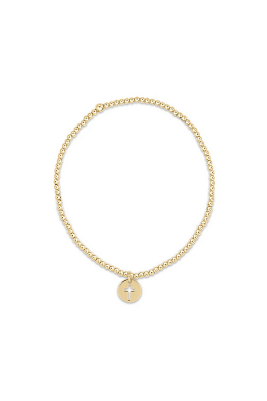 Enewton Classic Gold 2mm Bead Bracelet - Blessed Small Gold Disc