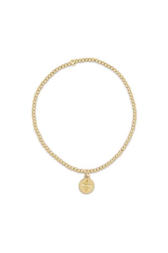 Enewton Classic Gold 2mm Bead Bracelet- Direction Gold Disc