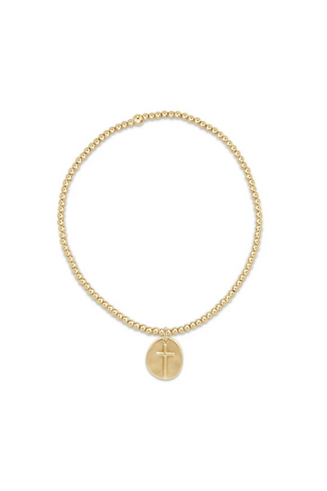 Enewton Classic Gold 2mm Bead Bracelet - Inspire Small Gold Charm