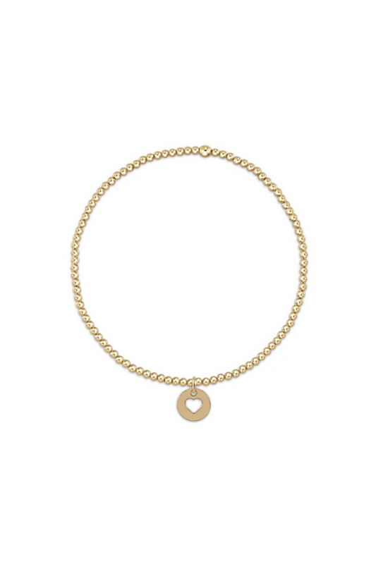 Enewton Classic Gold 2mm Bead Bracelet - Love Small Gold Disc