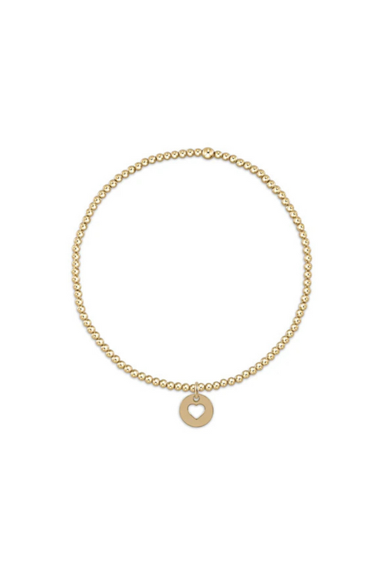 Enewton Classic Gold 2mm Bead Bracelet - Love Small Gold Disc